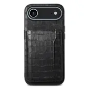 iPhone Air Mobilskal Korthållare Crocodile - Svart