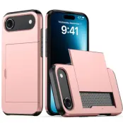 iPhone Air Mobilskal korthållare - Roséguld