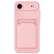 Mobilskal till iPhone Air Korthållare TPU - Rosa