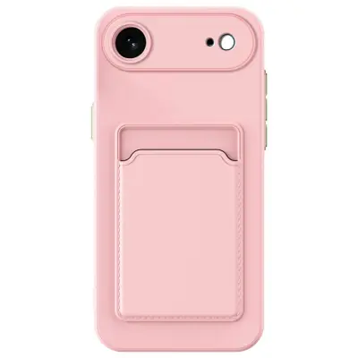 Mobilskal till iPhone Air Korthållare TPU - Rosa