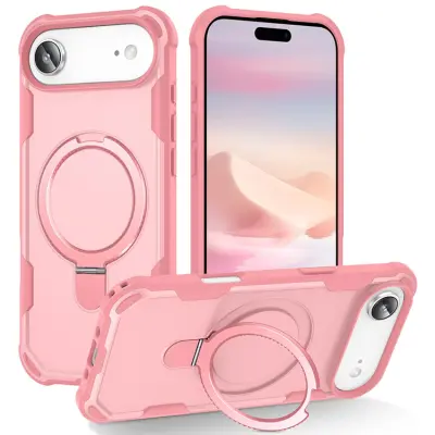 Mobilskal till iPhone Air MagSafe Kickstand Shockproof - Rosa