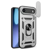 iPhone Air Mobilskal Slide Kameralock PC + TPU - Silver