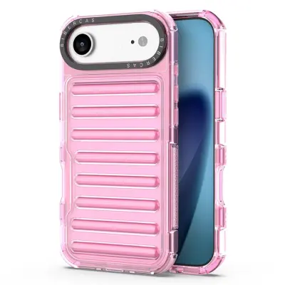 Mobilskal till iPhone Air Stripe Design Detachable - Ljusrosa