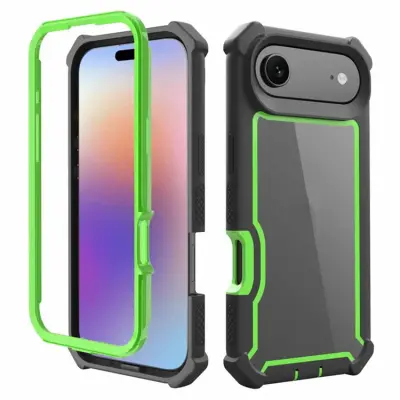 iPhone 17 Air Mobilskal TPU + PC Shockproof - Svart/Grön