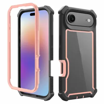 iPhone 17 Air Mobilskal TPU + PC Shockproof - Svart/Roséguld