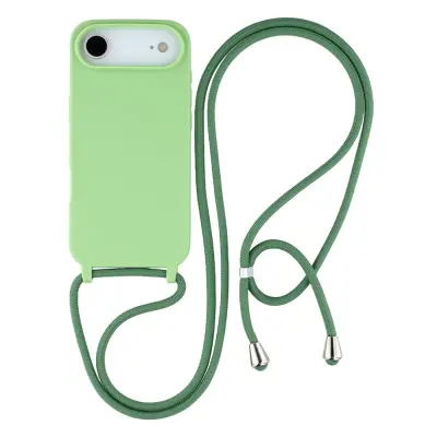 Mobilskal till iPhone Air TPU Shockproof med Lanyard - Grön