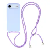 iPhone Air Mobilskal TPU Shockproof med Lanyard - Ljuslila