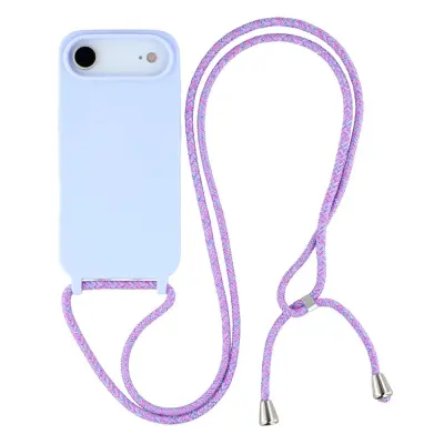 Mobilskal till iPhone Air TPU Shockproof med Lanyard - Ljuslila