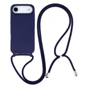 Mobilskal till iPhone Air TPU Shockproof med Lanyard - Mörkblå