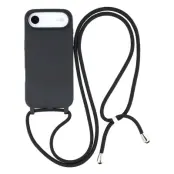 Mobilskal till iPhone Air TPU Shockproof med Lanyard - Svart