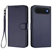 iPhone Air Plånboksfodral Läder med Handledsrem - Blå