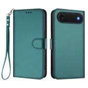 iPhone Air Plånboksfodral Läder med Handledsrem - Grön