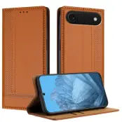 iPhone Air Plånboksfodral L Shaped Grid Pattern - Brun