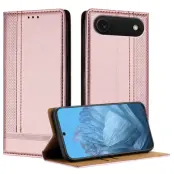 iPhone Air Plånboksfodral L Shaped Grid Pattern - Roséguld