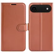 iPhone Air Plånboksfodral Litchi Texture läder - Brun