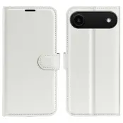 iPhone Air Plånboksfodral Litchi Texture läder - Vit