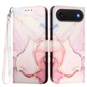 iPhone Air Plånboksfodral Marble Pattern med Rem LS005