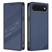 iPhone Air Plånboksfodral Punk Style Imprinted - Mörkblå