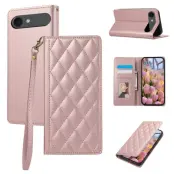 iPhone Air Plånboksfodral RFID Rhombus Läder - Roséguld