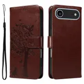 iPhone Air Plånboksfodral Tree Pattern - Coffee
