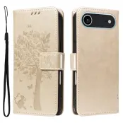 iPhone Air Plånboksfodral Tree Pattern - Guld