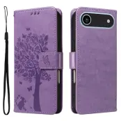iPhone Air Plånboksfodral Tree Pattern - Ljuslila