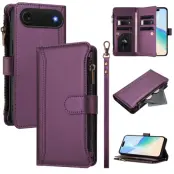 iPhone Air Plånboksfodral Zipper Med Rem - Lila