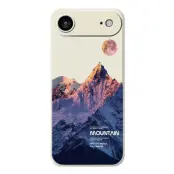 iPhone Air Mobilskal Blue Snow Mountain Pattern TPU - Beige