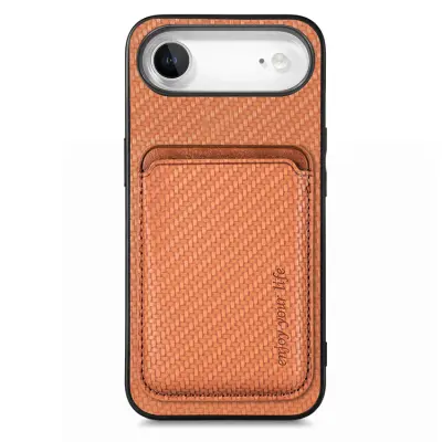 Mobilskal till iPhone Air Detachable Korthållare - Brun