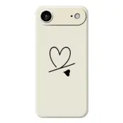 iPhone Air Mobilskal Love Pattern Printing Straight - Beige