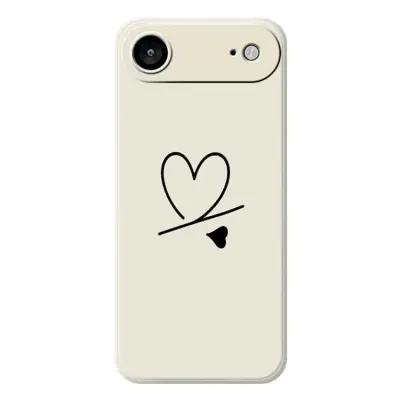 iPhone Air Mobilskal Love Pattern Printing Straight - Beige