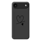 iPhone Air Mobilskal Love Pattern Printing Straight - Svart