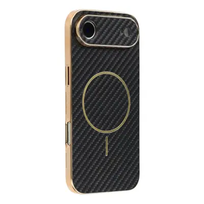 iPhone Air Mobilskal MagSafe Carbon Fiber Electroplated - Svart