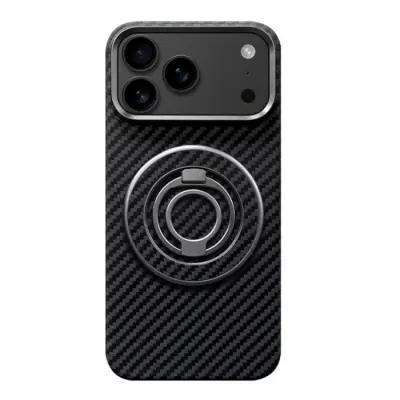 iPhone Air Mobilskal MagSafe Kevlar Metal Ring - 1500D Coarse