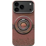 iPhone Air Mobilskal MagSafe Kevlar Metal Ring - Sun Röd