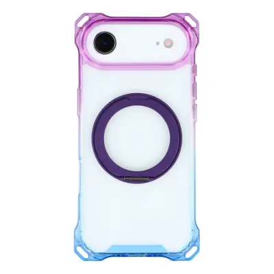 iPhone Air Mobilskal MagSafe Kickstand - Gradient Lila / Blå