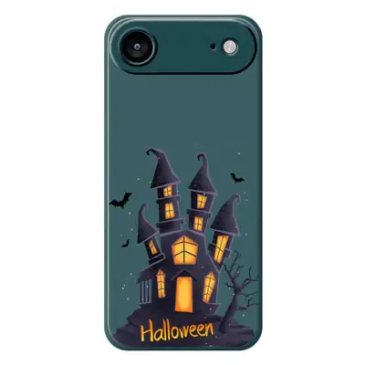 iPhone Air Mobilskal med Halloween Castle Pattern TPU - Grön