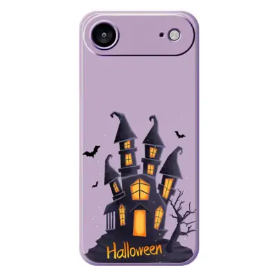 iPhone Air Mobilskal med Halloween Castle Pattern TPU - Lila