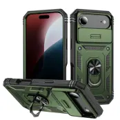 iPhone Air Mobilskal Slide Camshield Kickstand - Armégrön