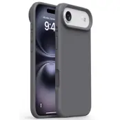 iPhone Air Mobilskal Soft Microfiber Lining Silikon+PC - Mörkgrå