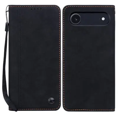 iPhone Air Plånboksfodral med Rem Lines Pattern - Svart