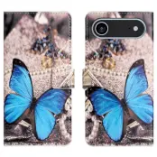 iPhone Air Plånboksfodral Pattern Print - Blå Fjäril