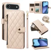 iPhone Air Plånboksfodral Rhombus Läder - Beige