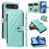 iPhone Air Plånboksfodral Rhombus Läder - Ljusgrön