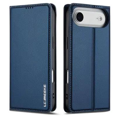 LC.IMEEKE L1 Series iPhone Air Plånboksfodral Konstläder - Blå