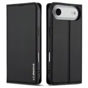 LC.IMEEKE L1 Series iPhone Air Plånboksfodral Konstläder - Svart