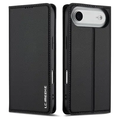 LC.IMEEKE L1 Series iPhone Air Plånboksfodral Konstläder - Svart