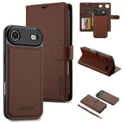 LC.IMEEKE L2 Series iPhone Air Plånboksfodral Konstläder - Brun
