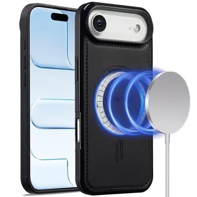 LC.IMEEKE L6 iPhone Air Fodral KonstLäder - Svart