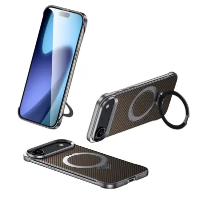 SULADA iPhone Air Mobilskal MagSafe Kickstand - Brun